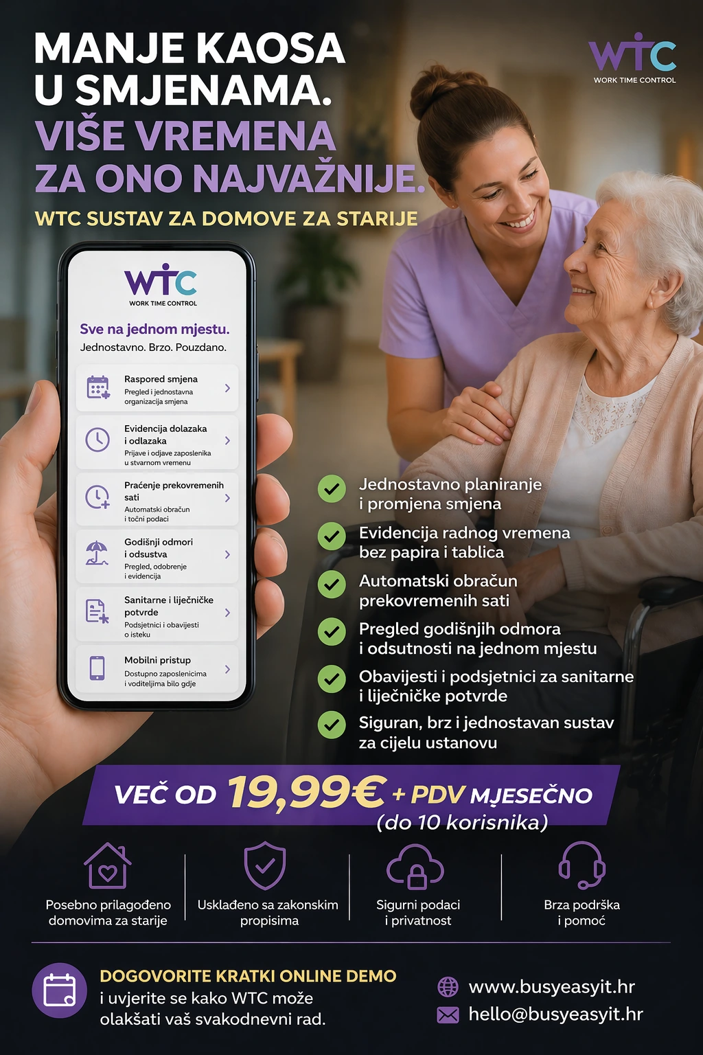 WTC for care homes and institutions
